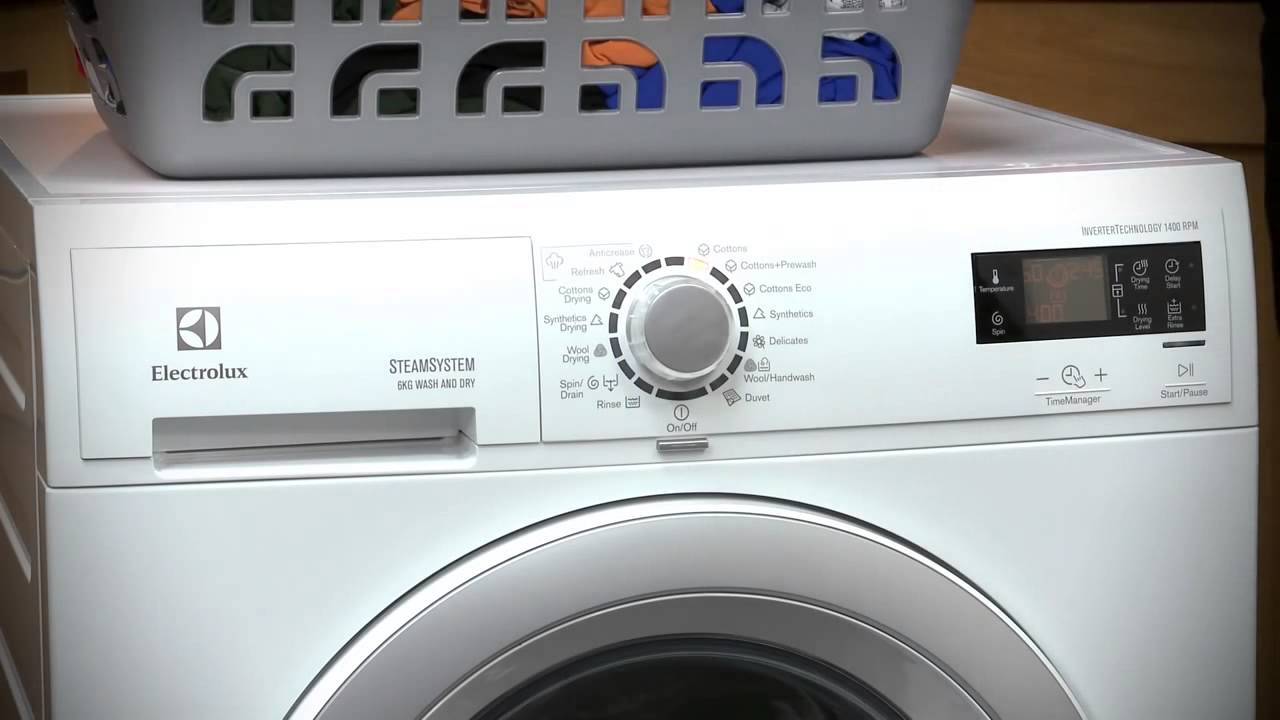 washing machine electrolux display